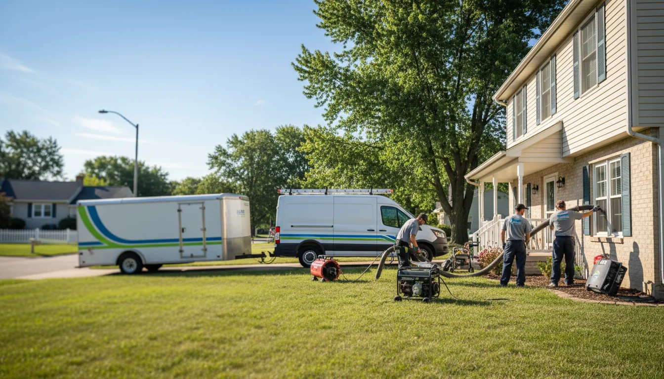 Flooded Basement Restoration And Cleanup With Repair in Hampton, IA near me